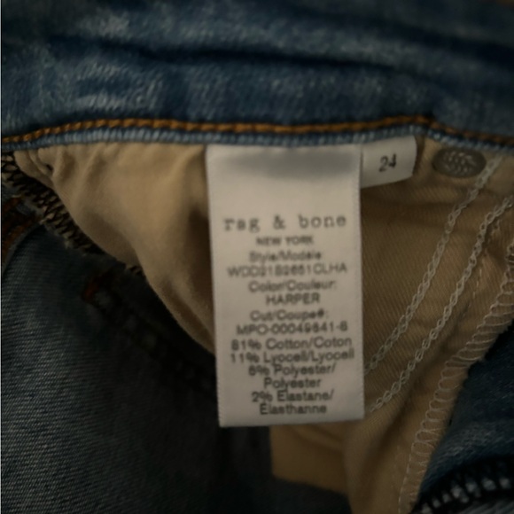 Rag & Bone: Cate Mid Rise ankle skinny jeans- size 24 - Picture 8 of 8